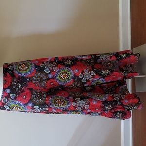 Wide leg short palazzo pants.